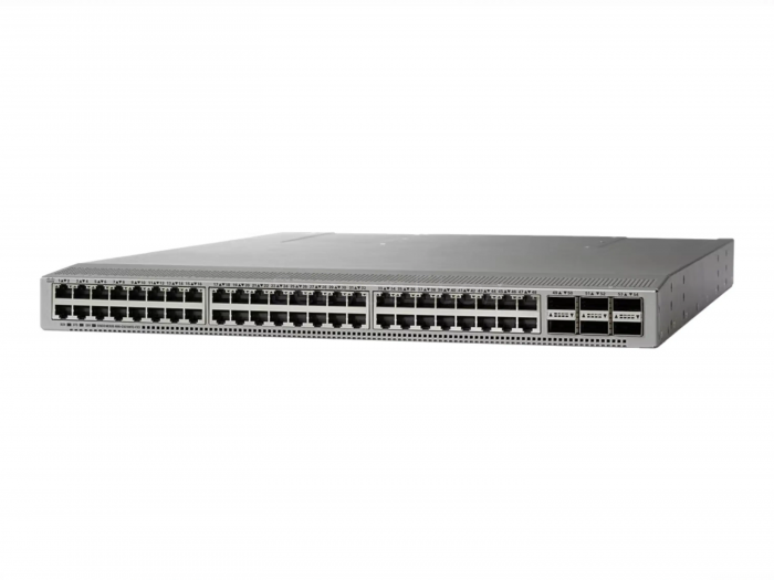 Коммутатор Cisco Nexus N9K-C93108TC-FX3 (48x RJ45 0.1/1/10 Гбит/с, 6x QSFP28 100 Гбит/с) - PI