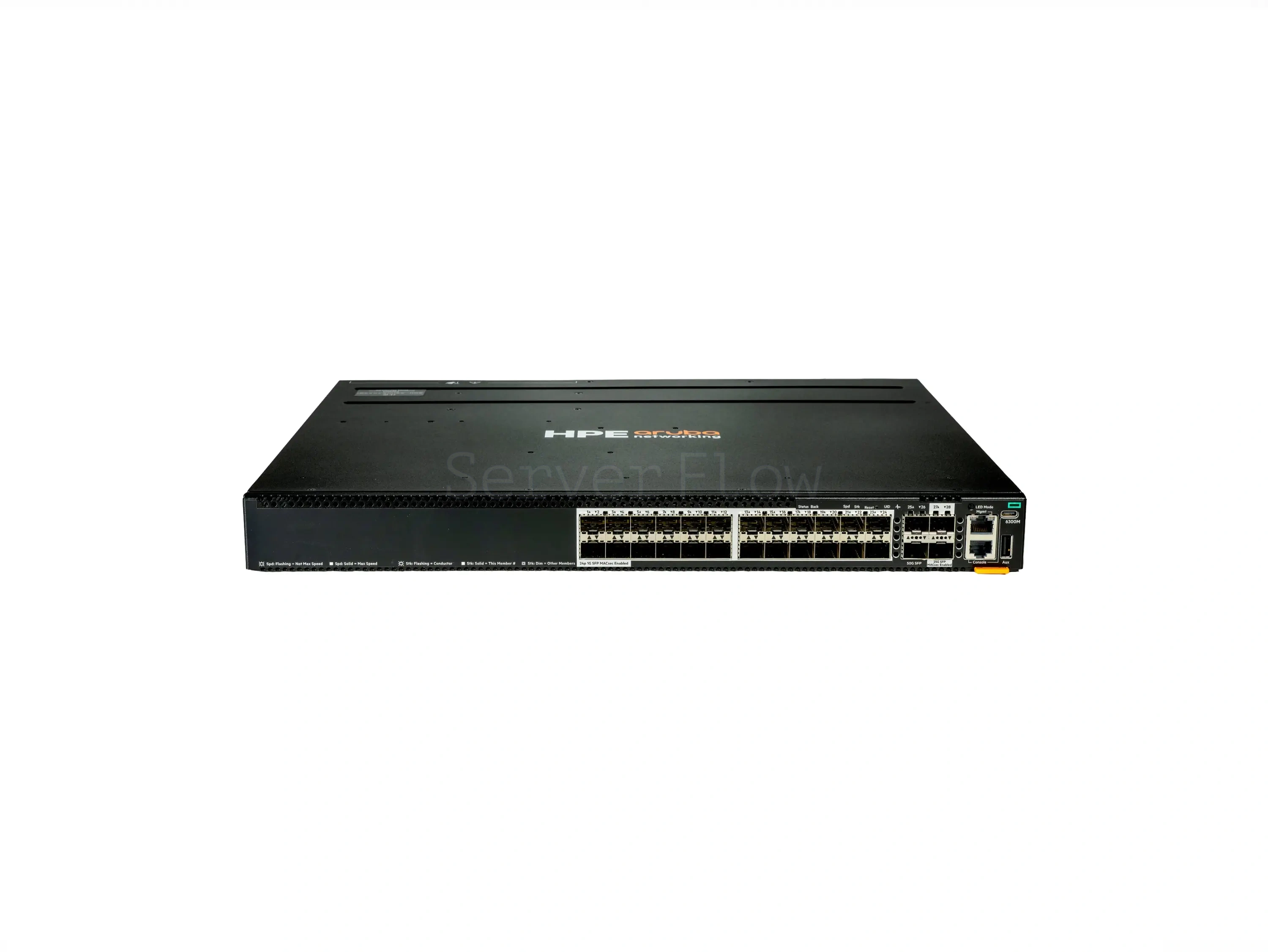 Коммутатор HPE Aruba CX 6300M 24SFP MACsec TAA (24x SFP 1 Гбит/с, 2x SFP56 50 Гбит/с, 2x SFP28 25 Гбит/с) [S4P48A]