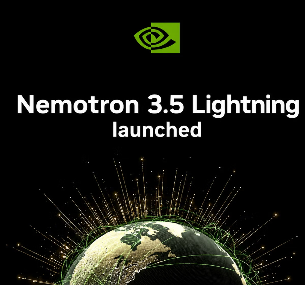 Nvidia представила Nemotron 3.5 Lightning — открытая MoE-модель на 30 миллиардов параметров для агентных сред