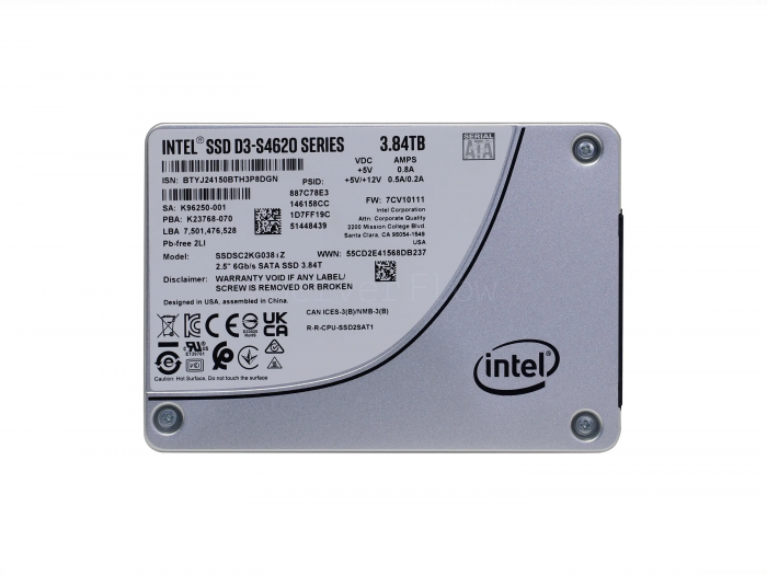 SSD-накопитель Intel D3-S4620 3.84TB 2.5" SATA 6Gb/s [SSDSC2KG038TZ01]