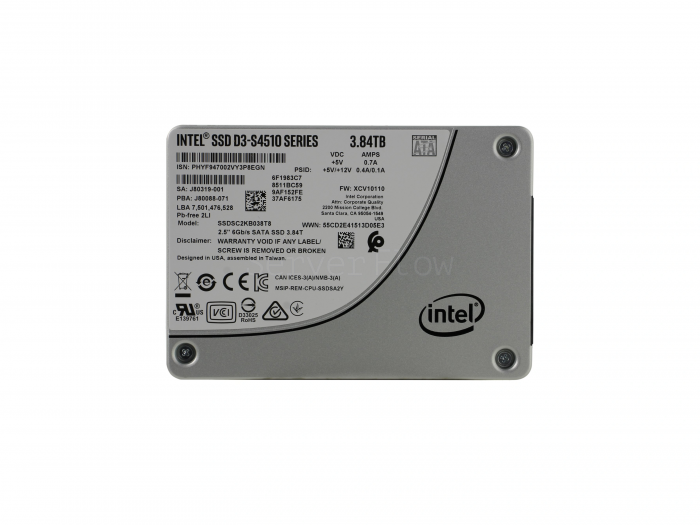 SSD-накопитель Intel D3-S4510 3.84TB 2.5" SATA 6Gb/s [SSDSC2KB038T801]
