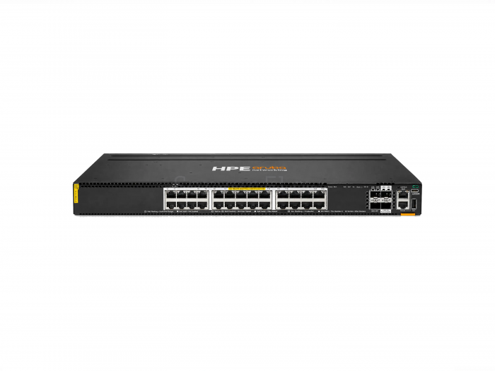 Коммутатор HPE Aruba CX 6300M 24SR10 Class6 PoE 2SFP56 2SFP28 (24x RJ-45 10 Гбит/с, 2x SFP56 50 Гбит/с) [R8S89A]