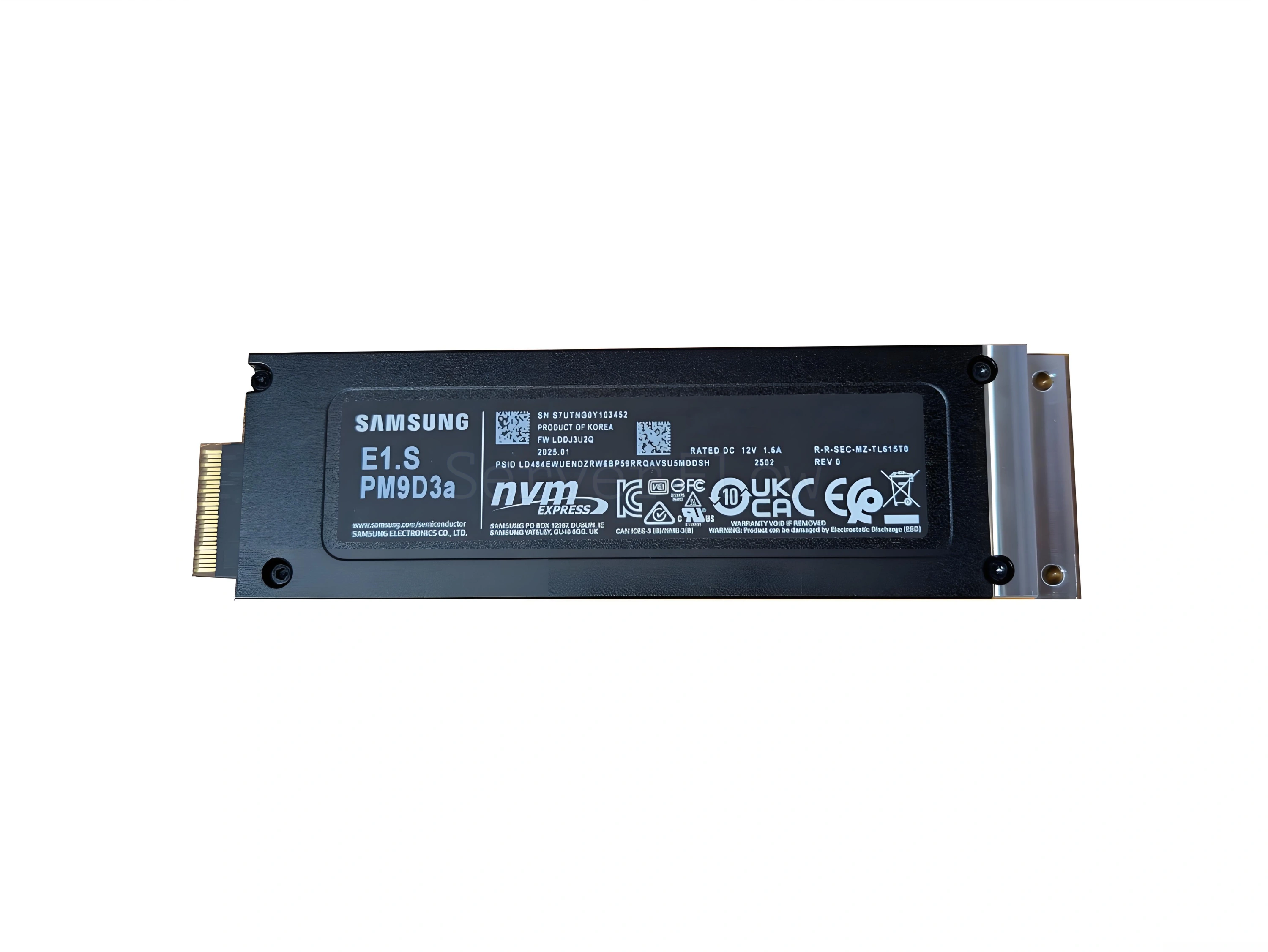 SSD-накопитель Samsung PM9D3a 15.36TB E1.S 15mm [MZTL615THBLF-00AW7]