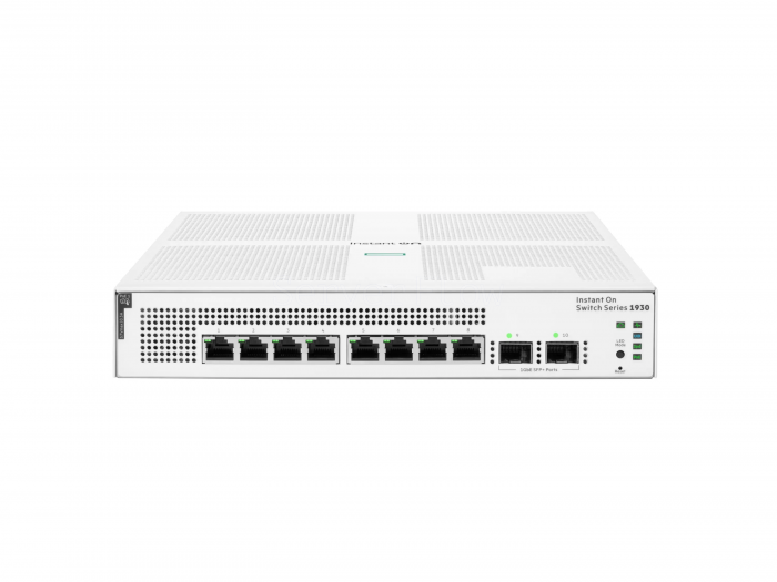 Коммутатор HPE Networking Instant On 1930 8G Class4 PoE 2SFP  (8x RJ-45 1 Гбит/с, 2x SFP 1 Гбит/с) [JL681A]