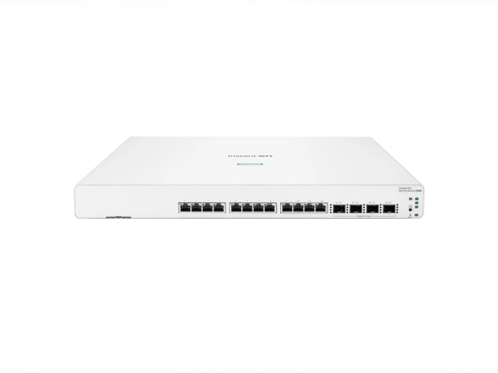 Коммутатор HPE Networking Instant On 1960 12XGT 4SFP+ (12x RJ-45 10 Гбит/с, 4x SFP+ 10 Гбит/с) [JL805A]