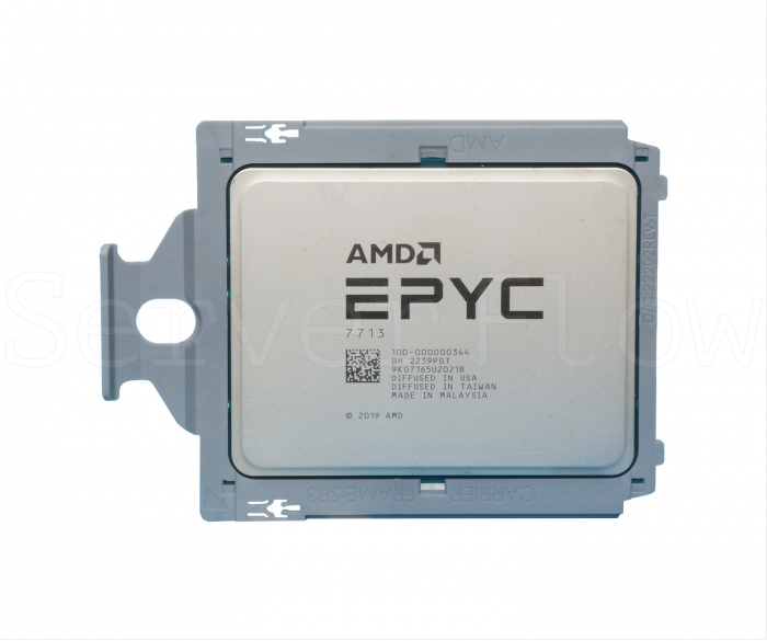 Процессор AMD EPYC 7713 (64c/128t, 2.0GHz-3.675GHz, 240W)