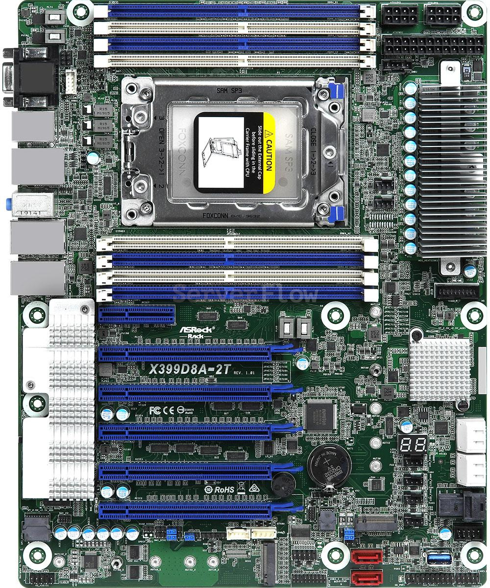 Материнская плата ASRock X399D8A-2T