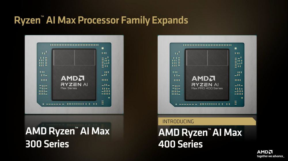 AMD представила Ryzen AI MAX 400 Gorgon Halo — новый SoC-чип со 192 ГБ памяти для ИИ-ПК нового поколения
