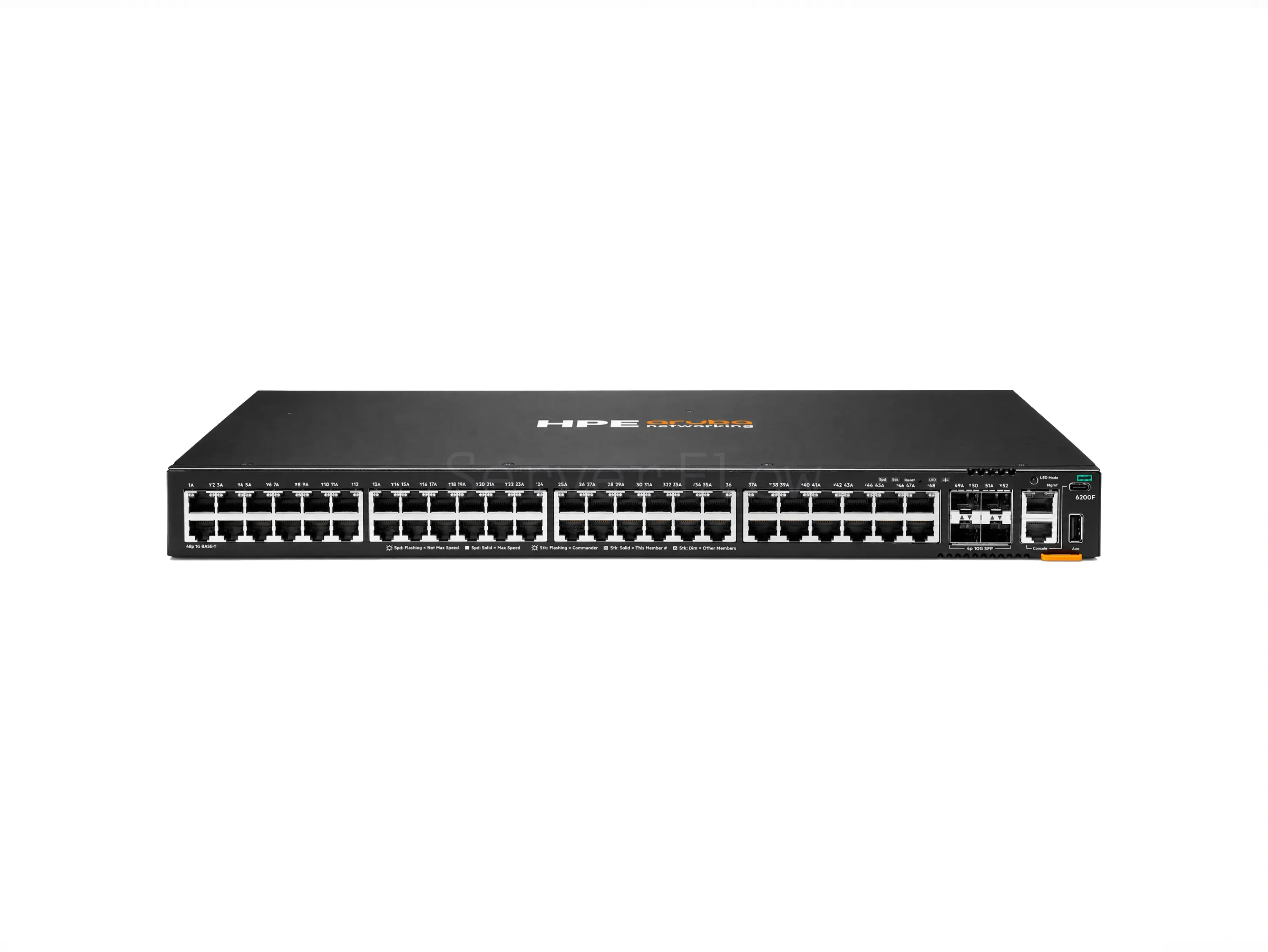 Коммутатор HPE Aruba CX 6200F 48G 4SFP+ (48x RJ-45 1 Гбит/с, 4x SFP+ 10 Гбит/с) [JL726B]