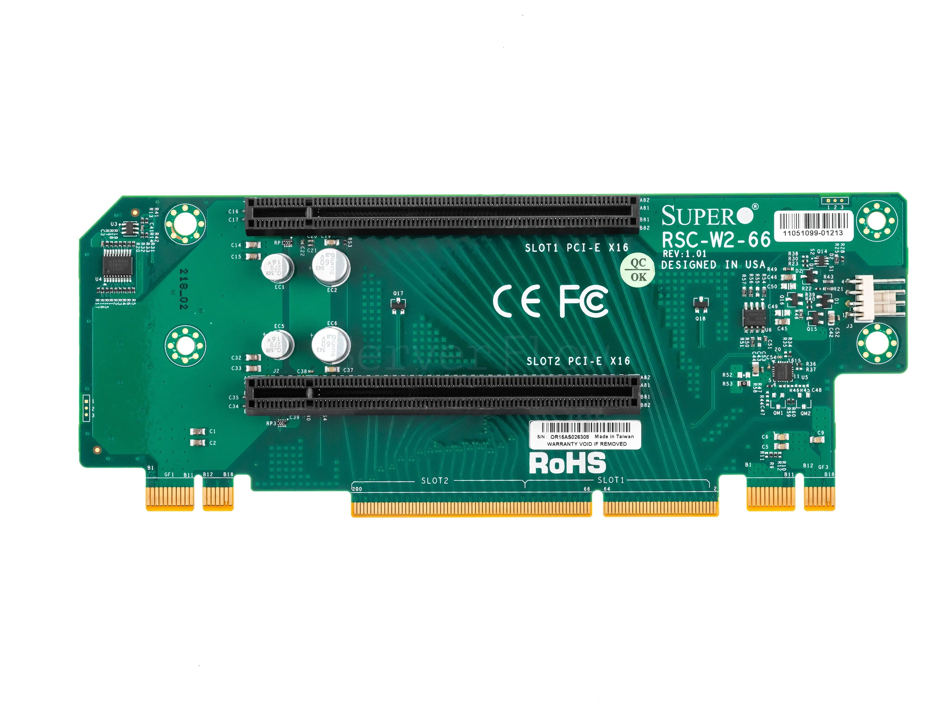 Райзер-карта Supermicro RSC-W2-66 (2x PCI-e x16)