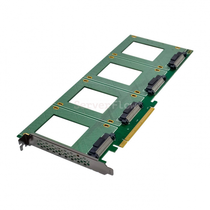 Переходник PCIe 4.0 x16 to 4x U.2(Полноразмерный)