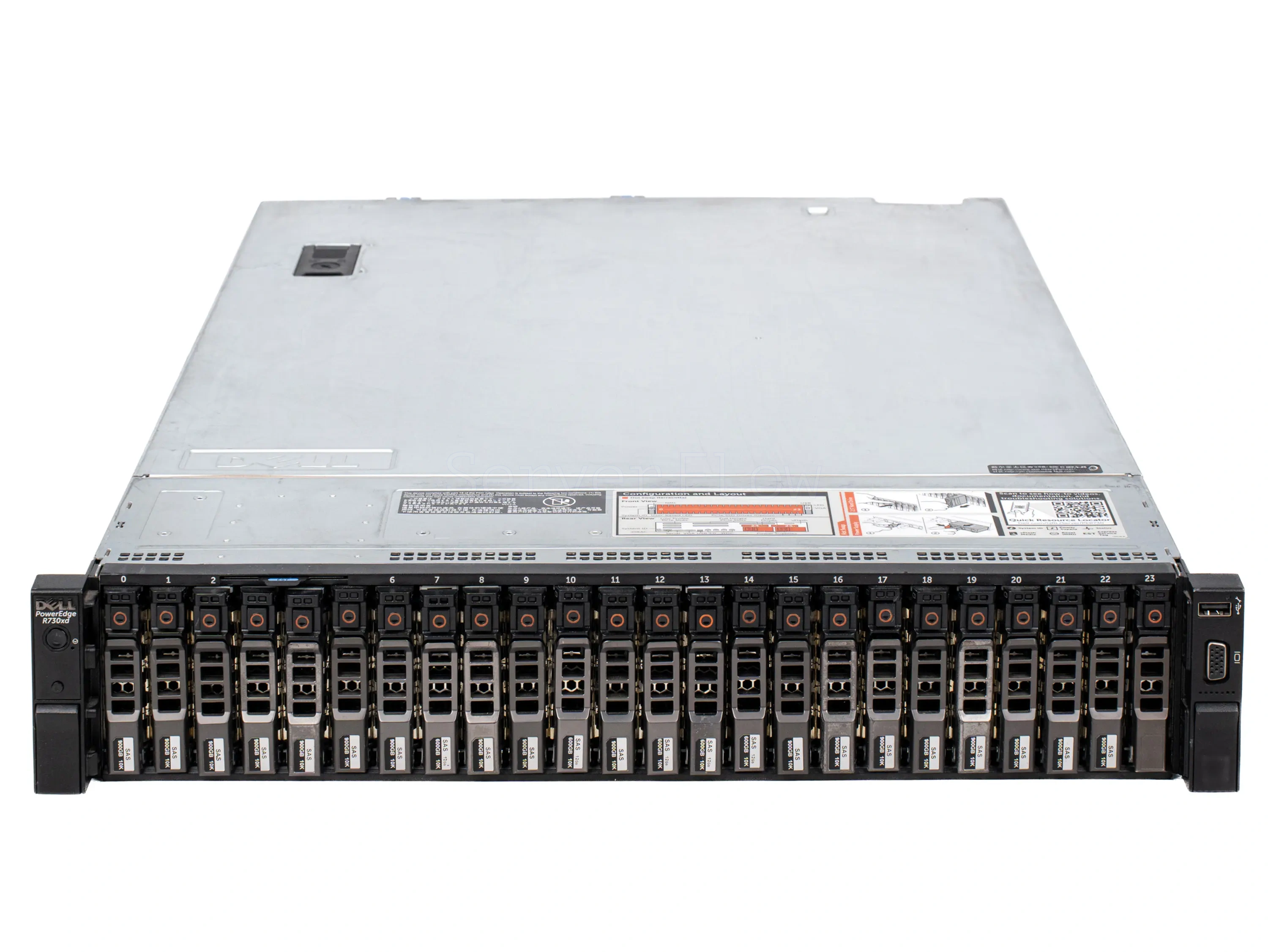 Серверная платформа Dell R730XD 2U 24SFF (2x 750W, 2x LGA2011-3)