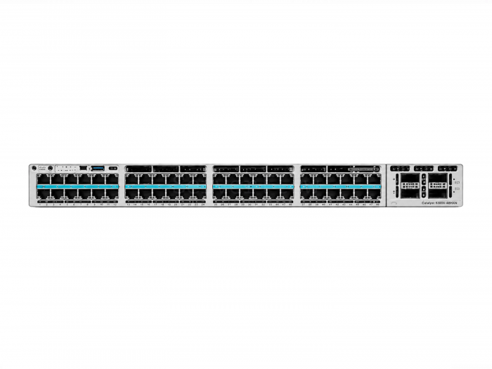 Коммутатор Cisco Catalyst C9300X-48HXN (40x RJ45 0.1/1/2.5/5 Гбит/с PoE++, 8x RJ45 0.1/1/2.5/5/10 Гбит/с PoE++)