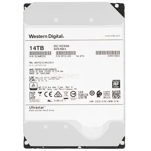 HDD-накопитель Western Digital DC HC530 14TB SATA 6GB/s