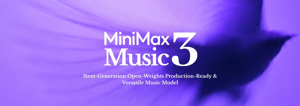 MiniMax Music 3 — компактная модель для генерации музыки длительностью до 5 минут