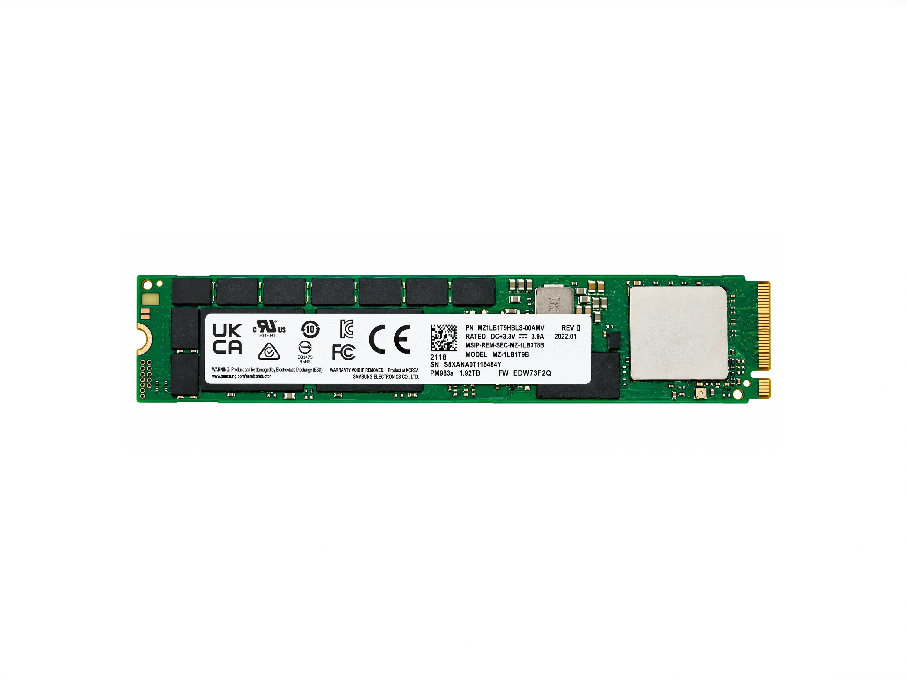 SSD-накопитель Samsung PM983a 1.92TB M2 [MZ1LB1T9HBLS-00AMV]