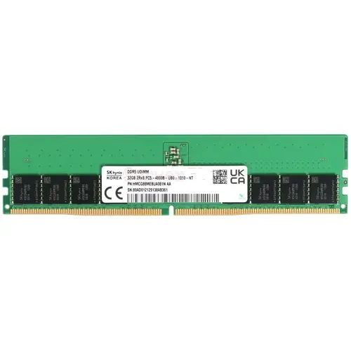 Оперативная память 32GB DDR5 UDIMM SK Hynix 4800Mhz 2Rx8 [HMCG88MEBUA081N]