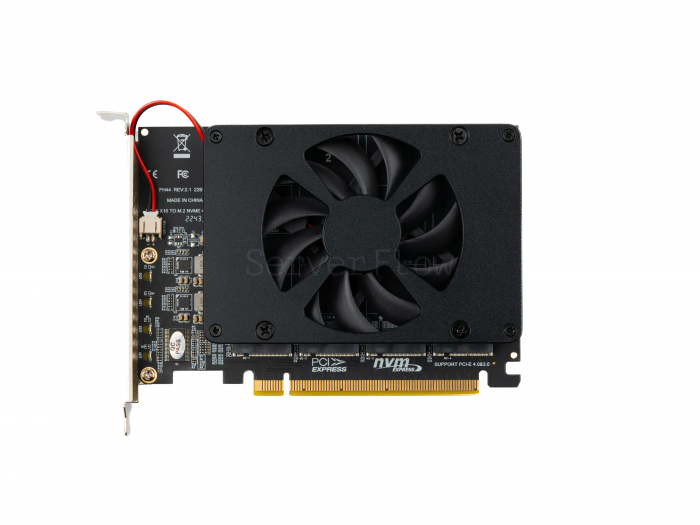 Переходник PCIe 4.0 x16, 4x M.2 (Full profile, NGFF 2280)