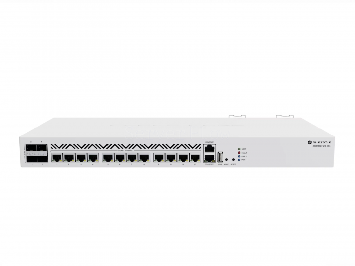 Коммутатор MikroTik CCR2116-12G-4S+ (12x RJ45 1 Гбит/с, 4x SFP+ 10 Гбит/с)