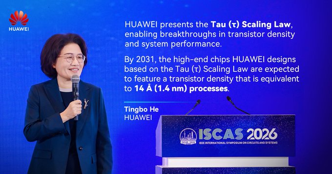 Huawei Tau Scaling Law и LogicFolding — к 2031 году чипы уровня 1,4 нм без EUV