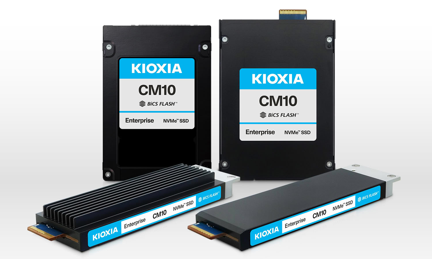 KIOXIA представила CM10 — корпоративные SSD с PCIe 6.0, жидкостным охлаждением и емкостью до 61.44 ТБ