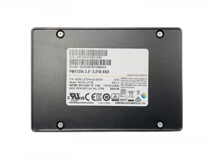 SSD-накопитель Samsung PM1725b 3.2TB 2.5" U.2 [MZWLL3T2HAJQ-00005]