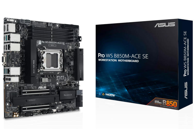 Asus представила Pro WS B850M-ACE SE: новая материнская плата Socket AM5 для рабочих станций