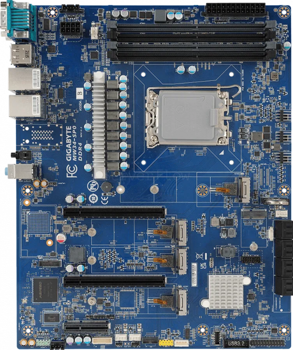 Материнская плата Gigabyte MW34-SP0 Rev 1.1 (ATX, LGA1700, 4 DIMM)
