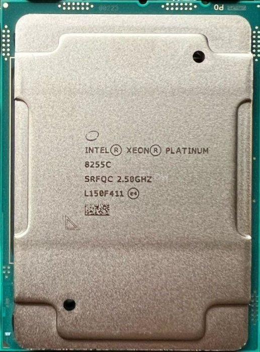 Процессор Intel Xeon Platinum 8255C (24c/48t, 2.5GHz-3.9GHz, 165W)