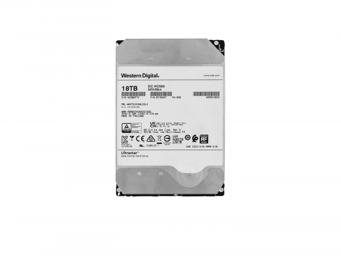 Жесткий диск WD Ultrastar DC HC550 18TB 3.5" SATA 6Gb/s [WUH721818ALE6L4]