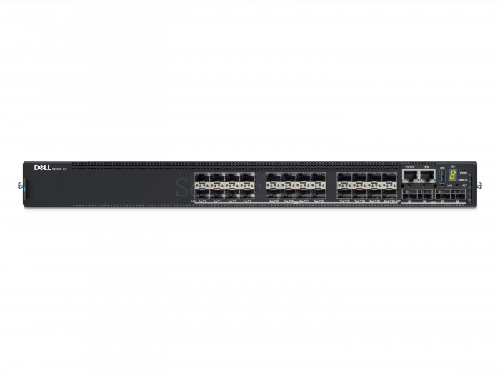 Коммутатор Dell PowerSwitch E3224F-ON IO/PS Airflow (24x SFP 1 Гбит/с, 4x SFP+ 10 Гбит/с, 2x QSFP28 100 Гбит/с)