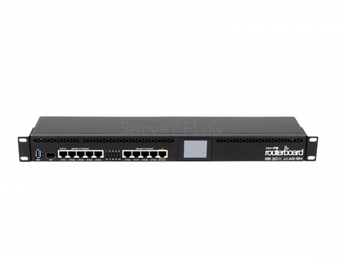 Коммутатор MikroTik RB3011UIAS-RM (10х RJ45 1 Гбит/с, 1х SFP 1 Гбит/с)