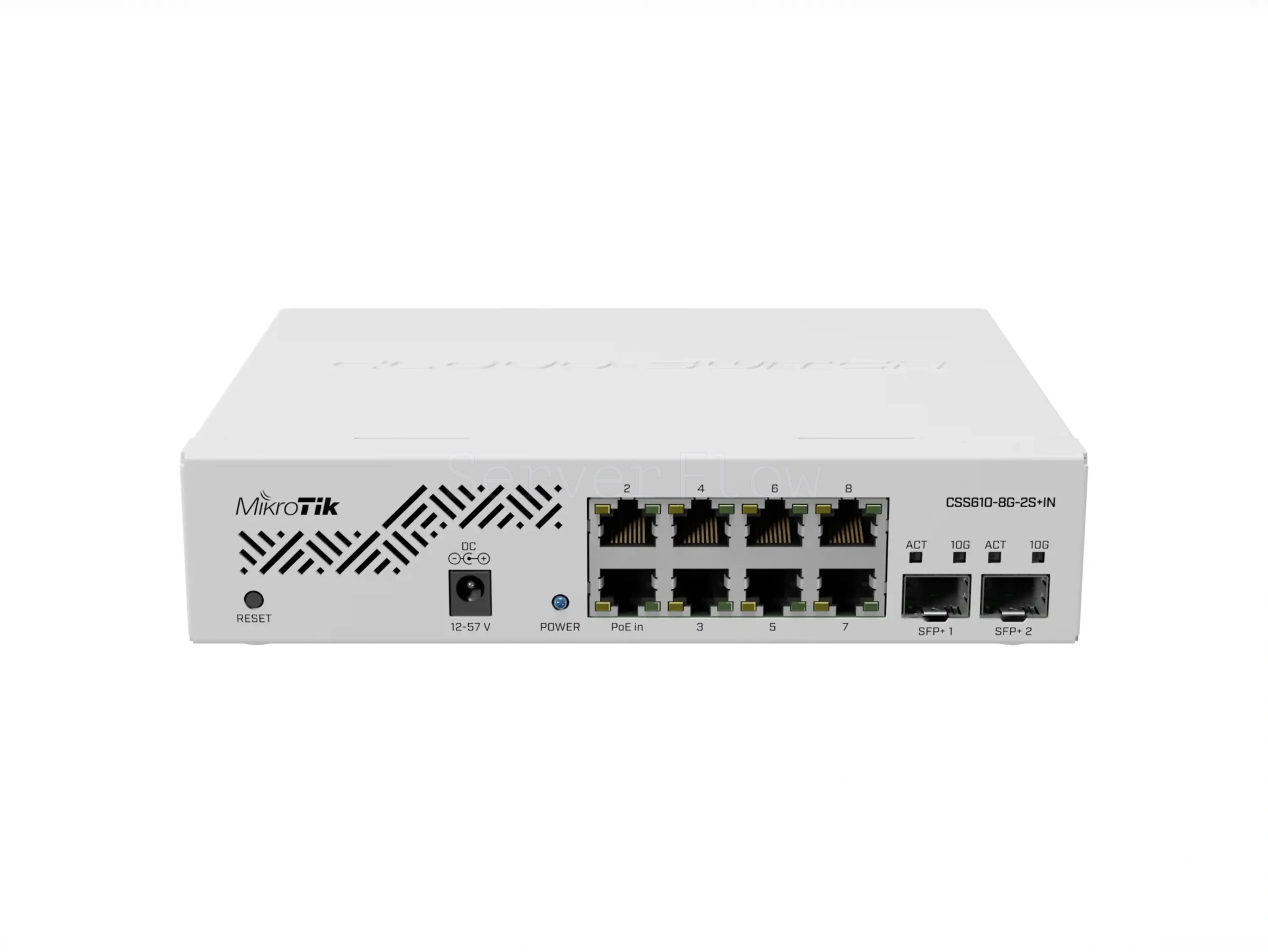 Коммутатор MikroTik CSS610-8G-2S+IN (8x RJ45 1 Гбит/с, 2x SFP+ 10 Гбит/с)