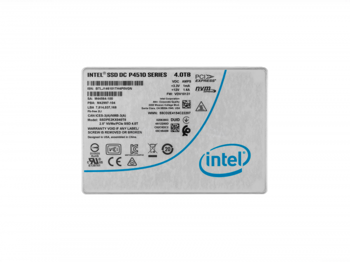 SSD-накопитель Intel DC-P4510 4TB 2.5" U.2 [SSDPE2KX040T807]