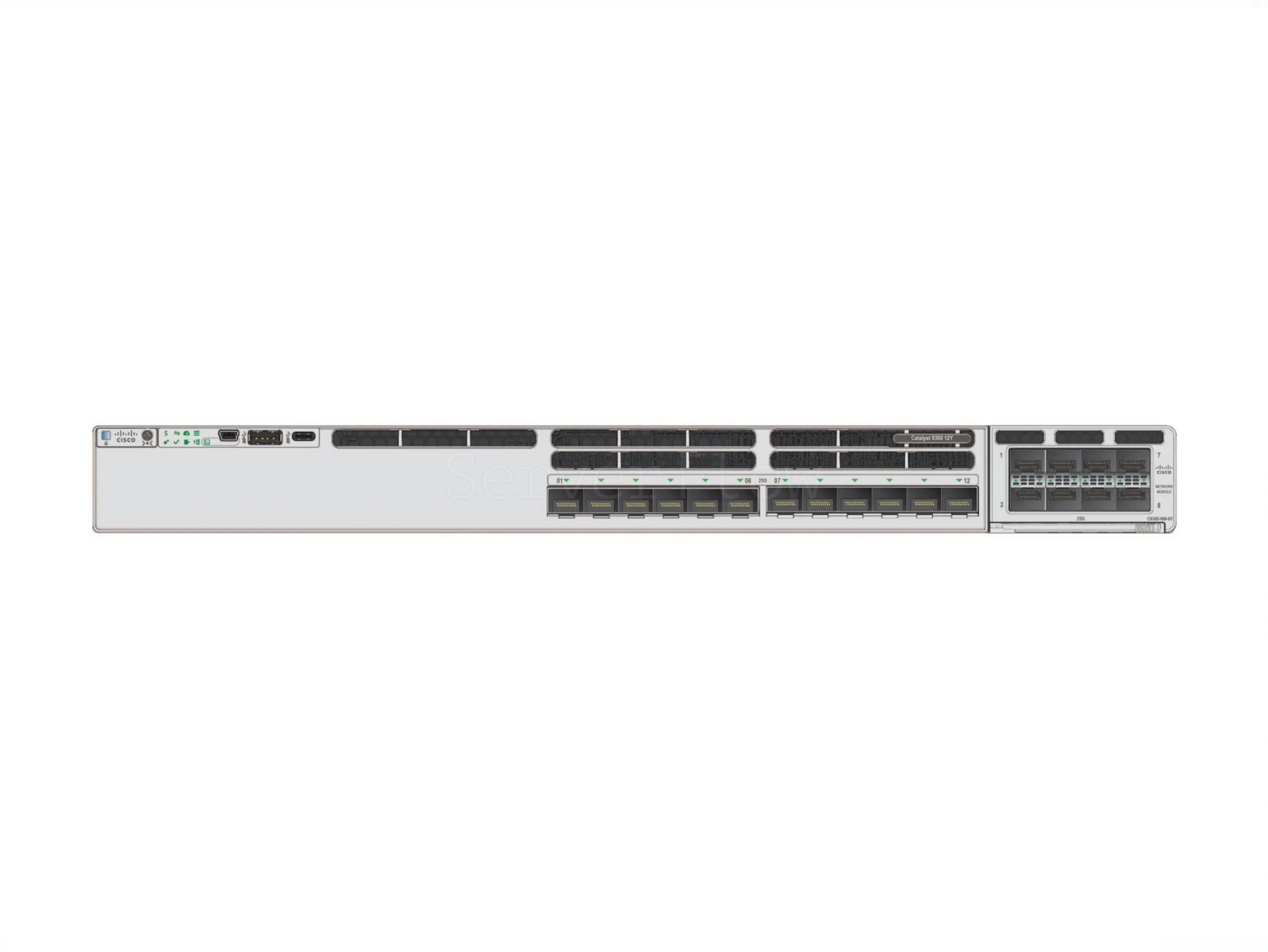 Коммутатор Cisco Catalyst C9300X-12Y (12x SFP28 1/10/25 Гбит/с)
