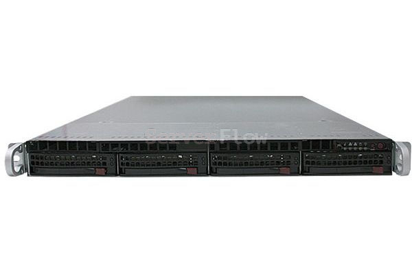 Supermicro CSE-815 1U(БП, 600W, EEATX, 4LFF прямое подключение, SAS/SATA 6GB/S)