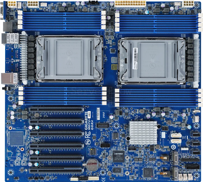 Материнская плата Gigabyte MD72-HB3 Rev 1.x (E-ATX, 2x LGA4189, 16 DIMM)