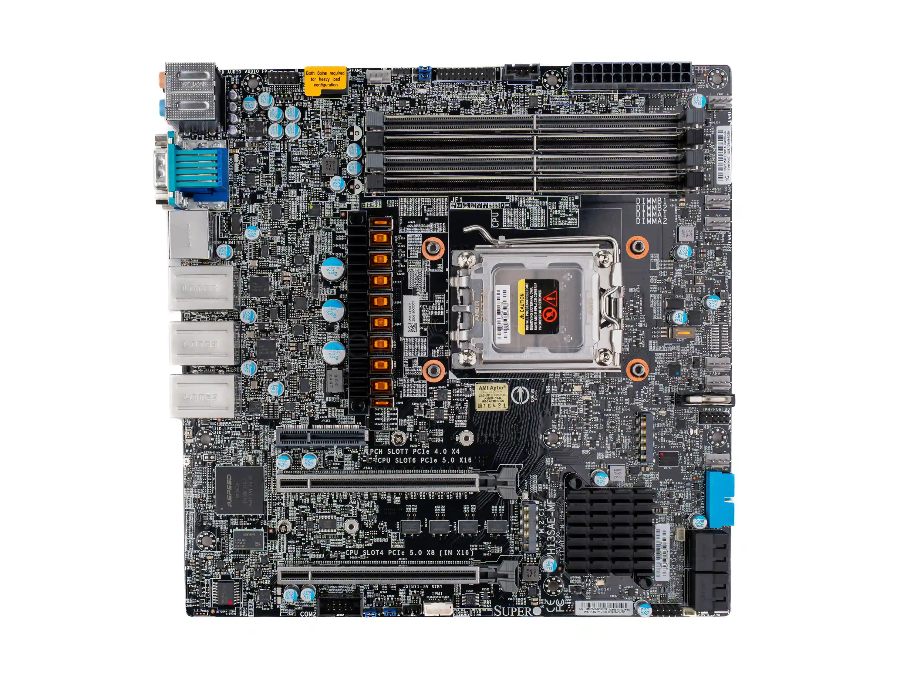 Материнская плата Supermicro H13SAE-MF (Micro-ATX, AM5, 4 DIMM) [MBD-H13SAE-MF]