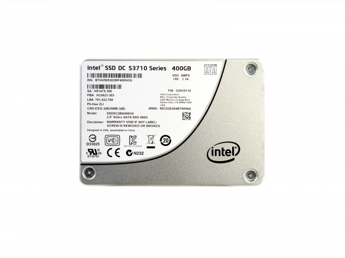 SSD-накопитель Intel (HP) S3710 400GB 2.5" 6Gb/s [SSDSC2BA400G401]