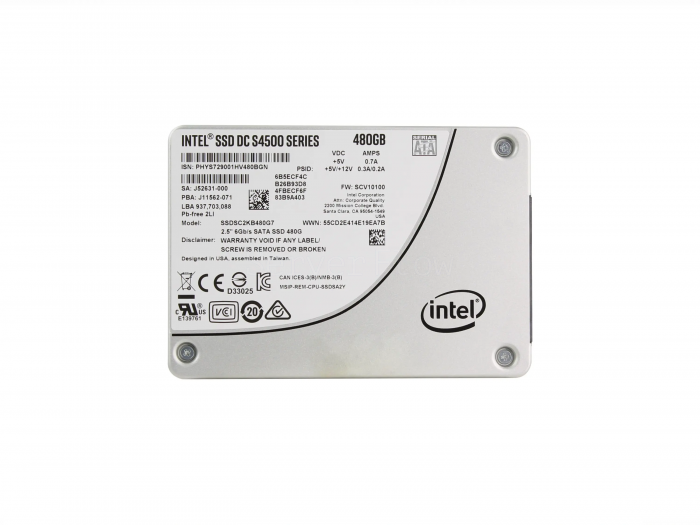 SSD-накопитель Intel DC S4500 480GB 2.5" SATA 6Gb/s [SSDSC2KB480G701]