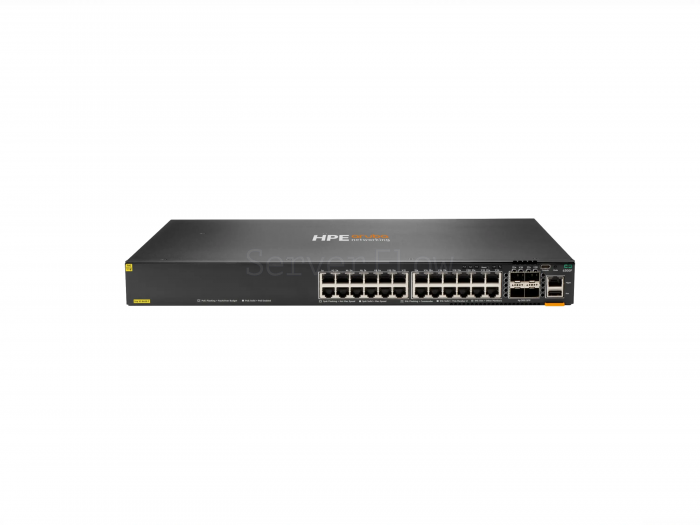Коммутатор HPE Aruba CX 6300F 24G Class4 PoE 4SFP56 TAA (24x RJ-45 1 Гбит/с, 4x SFP56 50 Гбит/с) [S0G96A]