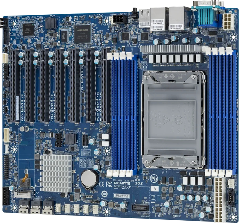 Материнская плата Gigabyte MU72-SU0 Rev 1.x/2.x (ATX, LGA4189, 8 DIMM) 1