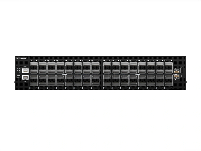 Коммутатор Dell PowerSwitch Z9664F-ON IO/PS Airflow (64x QSFP56-DD 400 Гбит/с, 2x SFP+ 10 Гбит/с)