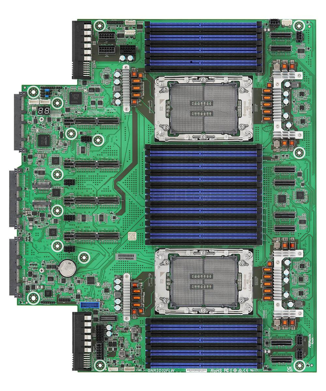 Материнская плата ASRock Rack GNR2D32FLW (M-FLW like, 2x LGA4710, 32 DIMM)