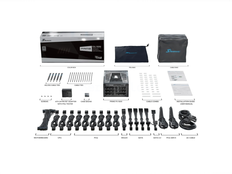 Блок питания Seasonic PRIME PX-1600 ATX 3.1 (1600W, ATX) 5