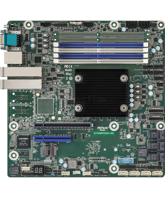 Материнская плата ASRock Rack D1749NTD4U-4Q (Micro-ATX, FCBGA2227, 4 DIMM)