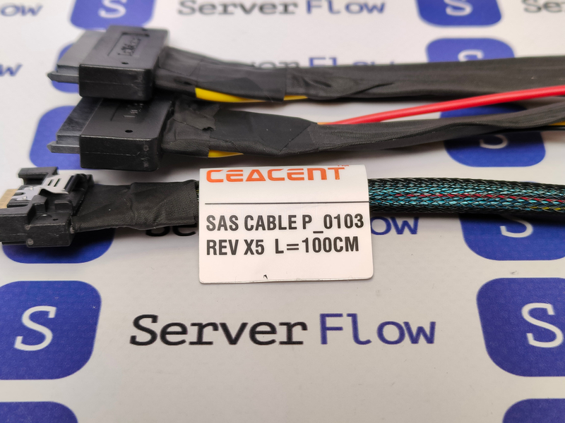 Кабель Slimline SAS SFF8654-8i - 2x U2 (SFF8639) 1м 2