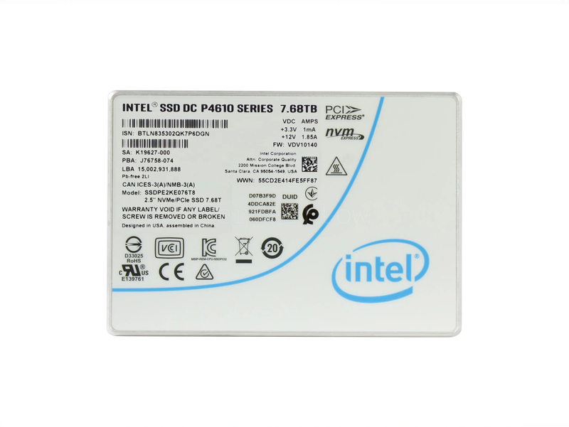 SSD-накопитель Intel DC P4610 7.68TB 2.5" U.2 [SSDPE2KE076T801]