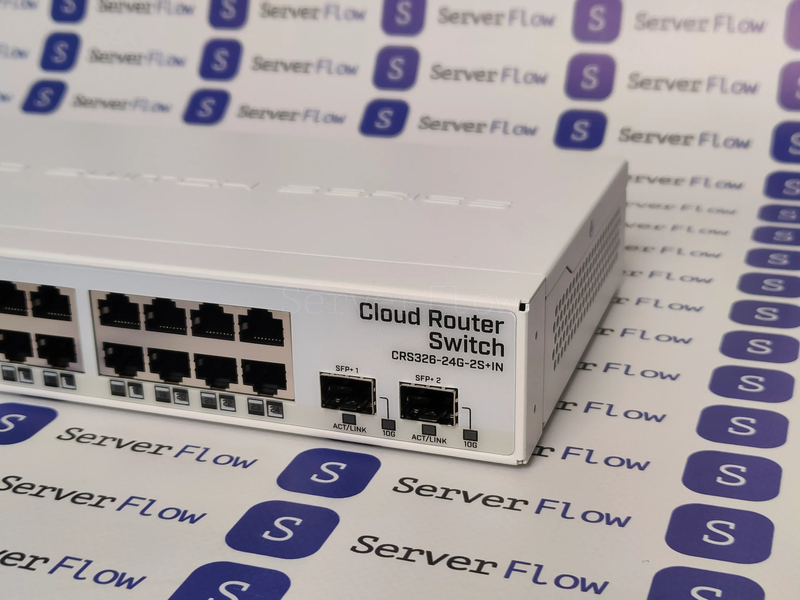 Коммутатор MikroTik CRS326-24G-2S+IN (24x RJ45 1 Гбит/с, 2x SFP+ 10 Гбит/с) 3
