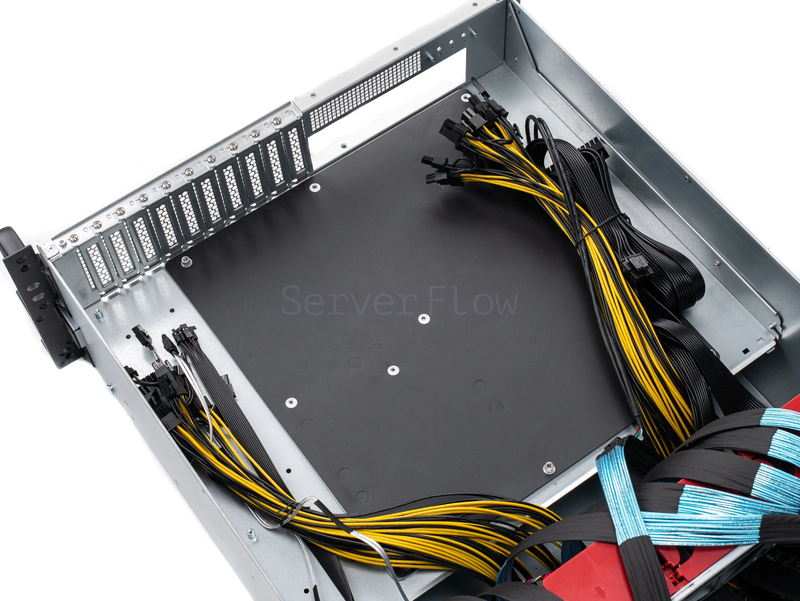 Серверное GPU шасси ALEO 8x GPU 4x 1600W (комп. кабелей 8PIN GPU) 12